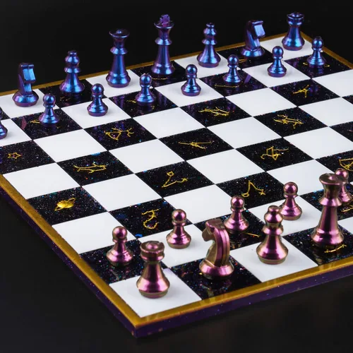 Vista 6 de NiArt Kit de moldes de silicona para fundición de resina de 11 x 11 pulgadas, juego de tablero y piezas 3D, manualidades, bandeja epoxi UV