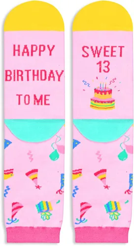 Vista 3 de Zmart Gifts for Teenage Teen Girls, Funny Crazy Silly Novelty Socks for Teens