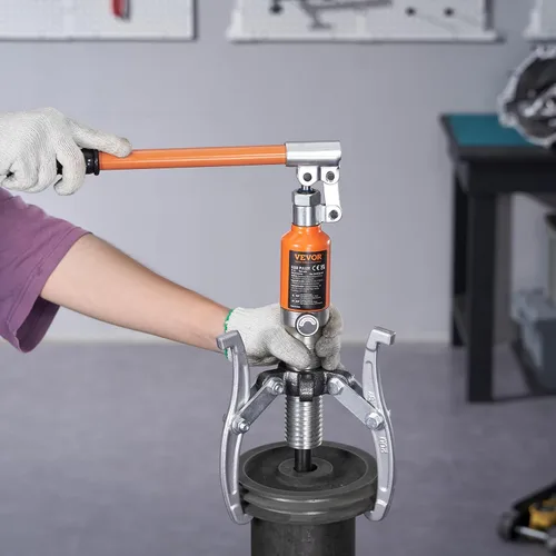 Vista 8 de VEVOR Extractor hidráulico de engranajes, separador de extracción de rodamiento de rueda de capacidad máxima de 5 toneladas, extractor de 2 o 3