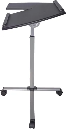 Vista 9 de Techni Mobili Carrito de portátil ajustable con ruedas, grafito