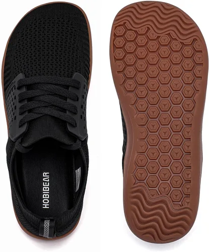 Vista 6 de HOBIBEAR Zapatos minimalistas anchos para caminar para hombre y mujer, suela sin caída, relajación óptima