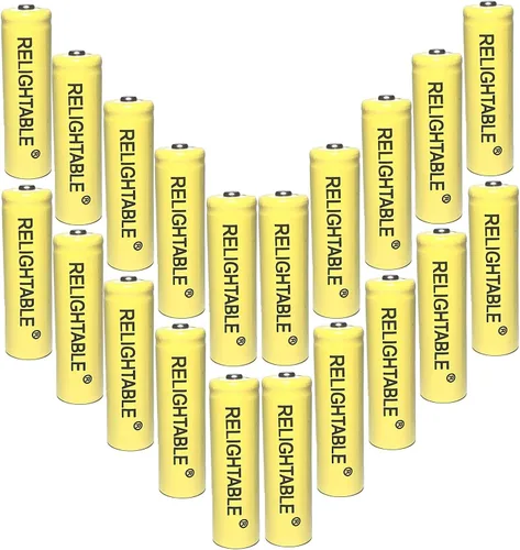 Vista 2 de NiCd AA/AAA 600mAh 1.2V baterías recargables para luces solares, luces de jardín y controles remotos (6 pilas AA de 600 mAh)