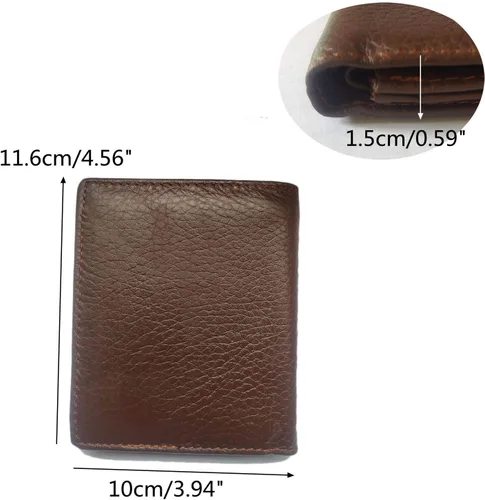 Vista 123 de Hombres Cool Eagle Wolf Caballo Totem Cuero Vaca Vertical Cartera Cremallera Multi-tarjeta Titular, Tótem de caballo, Minimalista
