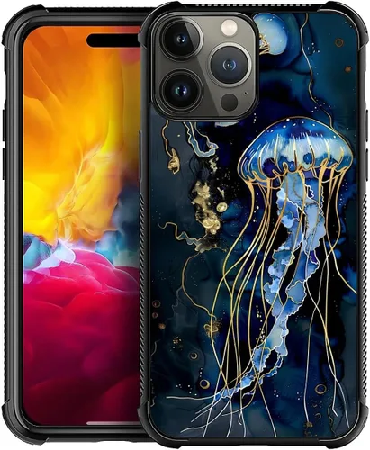 Vista 513 de Funda compatible con iPhone 15, diseño de elefantes africanos, diseño increíble a prueba de golpes, antiarañazos, carcasa trasera de policarbonato