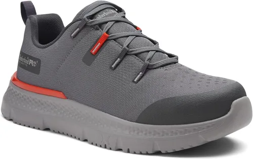 Vista 10 de Timberland PRO Intercept - Zapatos de trabajo deportivos industriales con punta de seguridad 2-Gris/Rojo