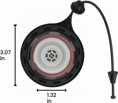 Vista 5 de Tapa de llenado de tanque de combustible, Tapa de gas AC2Z-9030-A para Ford Super Duty, Explorer 2009-2019, Reemplaza # FC1081