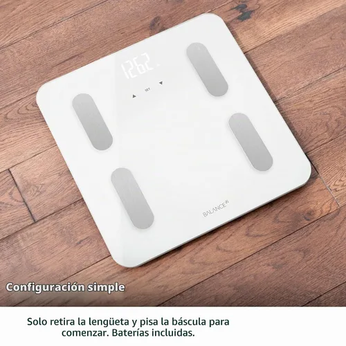Vista 4 de Greater Goods Báscula Personal de Composición Corporal de Vidrio y Plástico (Blanco)