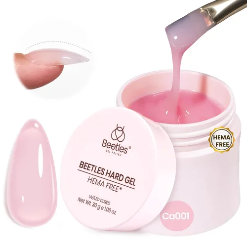 Vista 46 de Beetles Kit de Gel Duro para Uñas Clásico Neutro 3 Colores 9 en 1 Extensión de Uñas Esculpido de Alta Dureza para Profesionales de Salón Gel