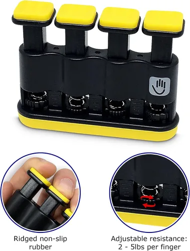 Vista 3 de THE FINGER BLITZER - Entrenador de fuerza de dedos ajustable y ejercitador de agarre: el dispositivo de rehabilitación y terapia