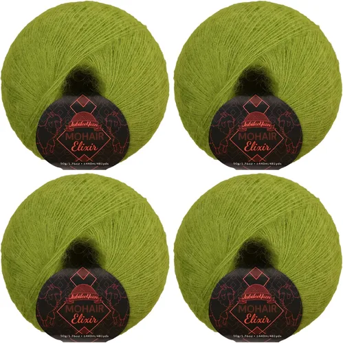 Vista 24 de JubileeYarn Mohair Elixir Yarn - 50g/Skein Baby Wool Blend - Cosmopolitan - 1 Skein