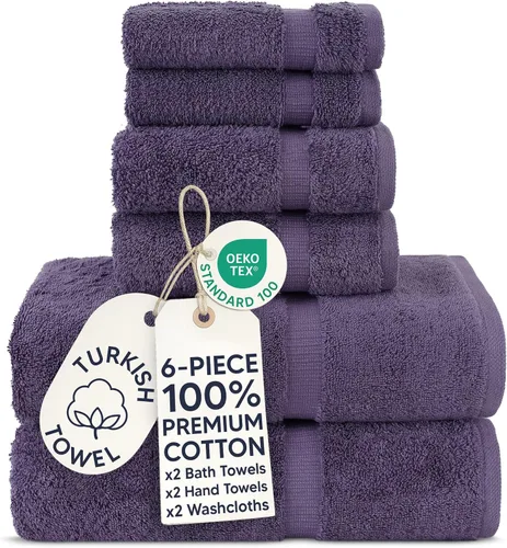 Vista 97 de Chakir Turkish Linens - Toallas turcas de 100% algodón, suaves y absorbentes (juego de 3 toallas personalizables, color aguamarina)