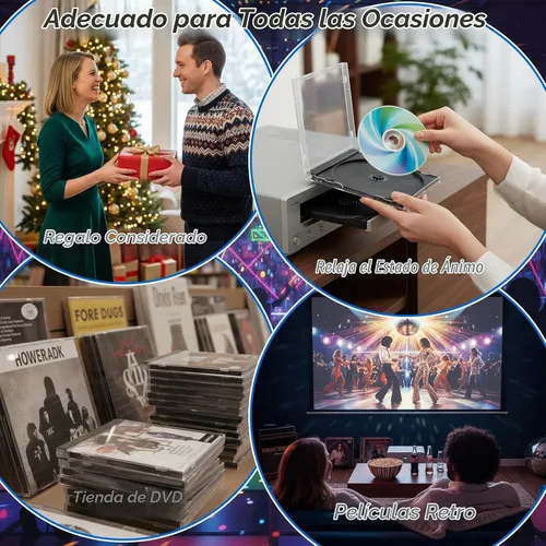 Vista 7 de 25 fundas para CD Jewel de 0.409 in, transparente, estándar, con bandeja negra montada, discos de plástico grueso, fundas protectoras de repuesto