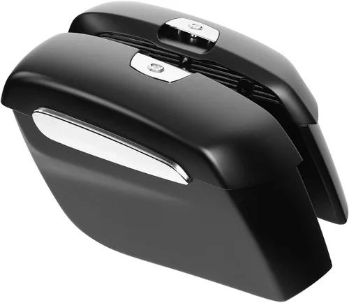 Vista 18 de TCT-MOTORPARTS Alforjas duras para Indian Chieftain Dark Horse Limited 2019-2023 gris acero