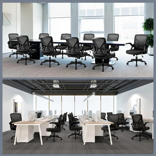Vista 9 de FelixKing Silla de Oficina - Silla de Escritorio Ergonómica de Malla Transpirable con Ruedas y Soporte Lumbar, Sillas de Oficina para el Hogar