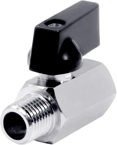 Vista 7 de Beduan Válvula de Bola Mini de Latón de 1/2" NPT Válvula de Cierre Hembra x Macho