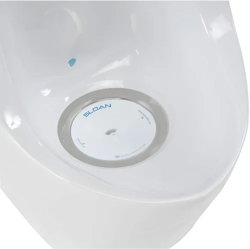 Vista 3 de Sloan WES-4000 Urinario sin agua - Blanco, 22-5/8" x 15-3/8" x 14