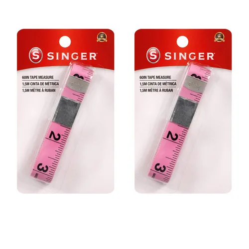 Vista 2 de Singer - Cinta métrica de 60 pulgadas, paquete de 2