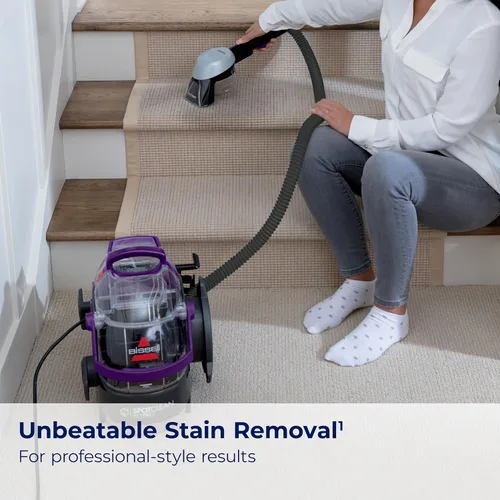 Vista 11 de [Usado] Bissell SpotClean Pet Pro - Limpiador de alfombras portátil, 2458
