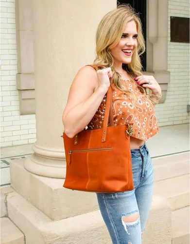 Vista 9 de S-ZONE Bolso bandolera vintage de cuero genuino para mujer