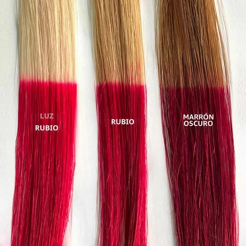 Vista 4 de IROIRO Color de cabello semipermanente natural prémium 330 rojo neón (4 onzas)