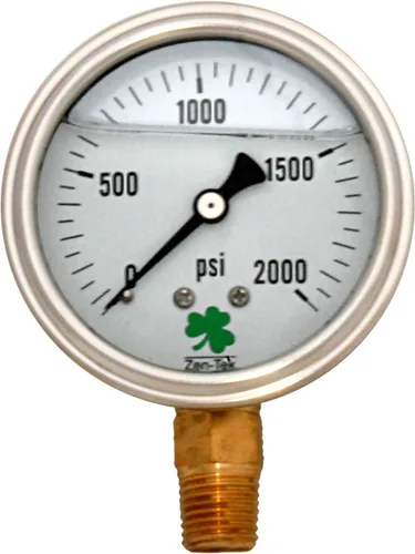 Vista 20 de Zenport LPG30 Zen-Tek Glicerina Medidor de presión relleno de líquido, 30 PSI, caja de 10