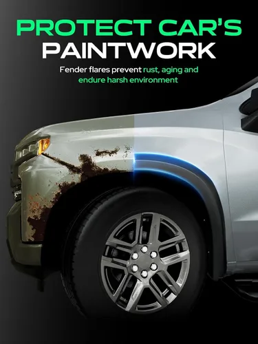 Vista 7 de YHTAUTO Guardabarros Estilo de Fábrica OE con Kit de Herrajes de Repuesto para Dodge Ram 1500 2009-2018, Ram 1500 Classic 2019-2022, Protector