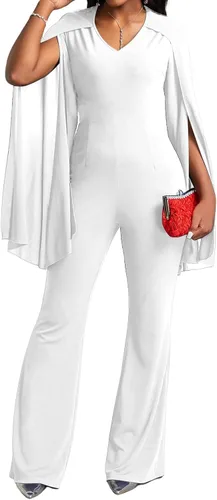Vista 2 de Elegant Jumpsuit for Women Dressy Sexy Formal Off The Shoulder Long Straight Pants for Evening Party