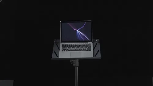 Vista 7 de 9.Solutions Soporte para computadora portátil, 9.VB5118, soporte de aluminio de escritorio para MacBook ajustable, soporte multiángulo, soporte