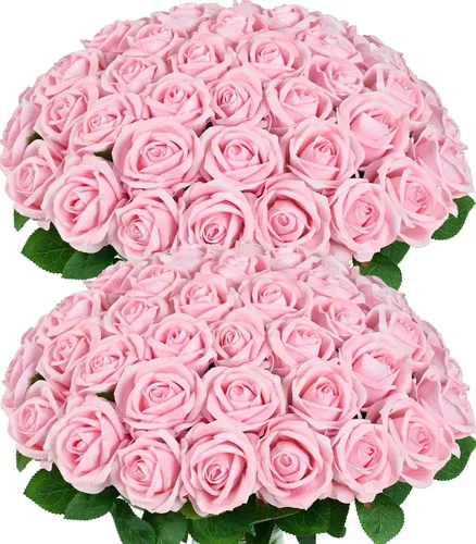 Vista 22 de 50 flores artificiales de rosas negras, ramo de rosas falsas de terciopelo