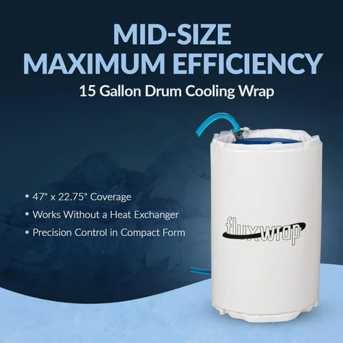 Vista 6 de Fluxwrap by North Slope Chillers, chaqueta de enfriamiento de cubo con envoltura aislante