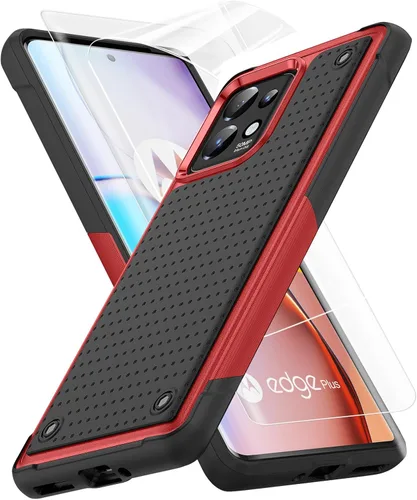Vista 33 de Jeylly Funda para Motorola Edge Plus 2023 con protector de pantalla HD