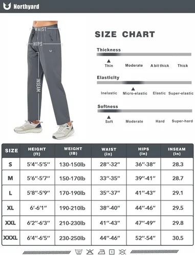 Vista 7 de NORTHYARD Pantalones deportivos para correr para hombre, pantalones de gimnasio ligeros, pantalones de correr con dobladillo abierto