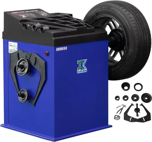 Vista 6 de XK Cambiador de neumáticos de 1.5 caballos de potencia, combo balanceador con abrazadera de llanta 580-680 Max Tire Diameter 37 in 2.0HP Multi
