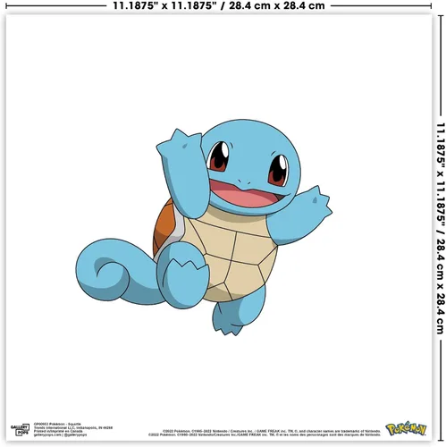 Vista 4 de Trends International Gallery Pops Pokémon - Squirtle Evolutions - Paquete de arte de pared (paquete de 3) arte de pared Gallery Pops, versión