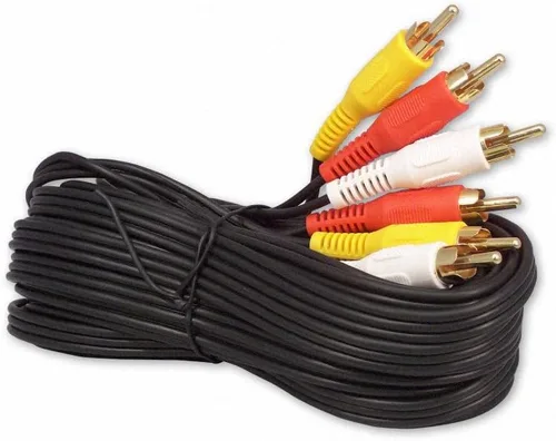 Vista 5 de Your Cable Store Cable de audio/video RCA de 12 pies 3 macho a 3 machos