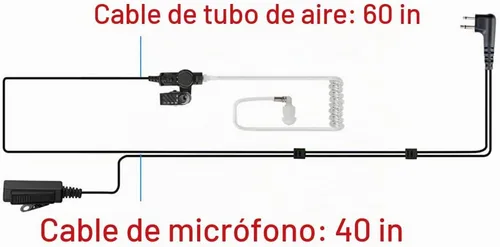 Vista 5 de Walkie Talkie auricular con micrófono para radio Motorola