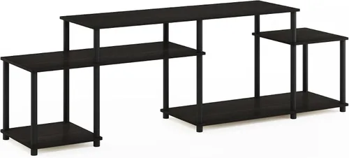 Vista 10 de Furinno 11191BK THE Centro de Entretenimiento Soporte para TV, Negro