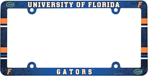 Vista 9 de NCAA Placa de vehículo con marco a todo