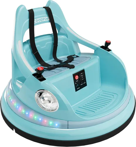 Vista 12 de 12V niños parachoques coche paseo en juguete con control remoto 360 Spin Naranja