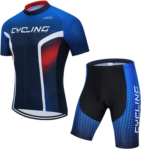 Vista 34 de Ciclismo Jerseys Sets Manga Corta Bicicleta Ropa Trajes Bicicletas Top Hombres MTB Jersey Transpirable Verano Verde Negro 1