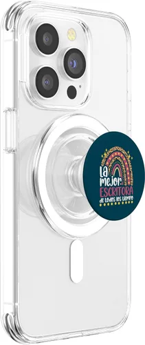 Vista 3 de La Mejor Escritora Divertido Mujer regalo para Escritora PopSockets MagSafe PopGrip for iPhone