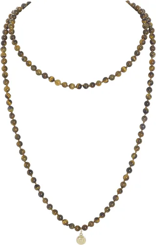 Vista 11 de Firstmeet Collar de piedra larga de ágata con cuentas de cadena redonda suave pulsera joyería para mujer Amatista