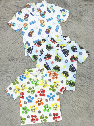 Vista 6 de Paw Patrol - Camiseta polo de manga corta con cuello para niños pequeños