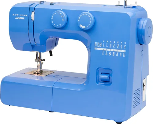 Vista 3 de Janome Blue Couture - Máquina de coser fácil de usar con estructura metálica interior, diagrama de bobina, videos tutoriales, ¡hecha pensando