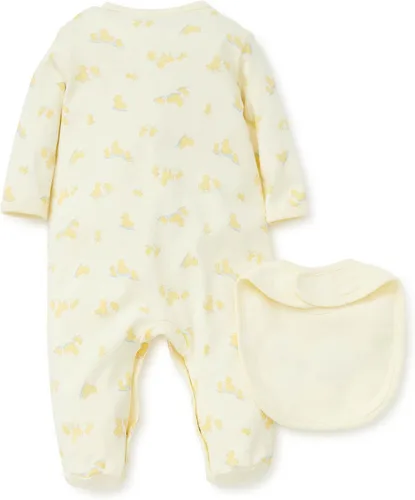 Vista 2 de Little Me baby-girls 2-piece Footie and Bib Set