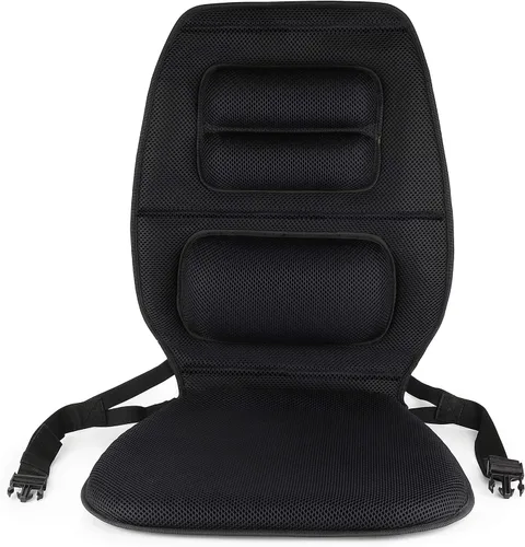 Vista 6 de FOMI Cojín de gel de alta calidad y soporte firme para la espalda, cojín de asiento y almohada torácica superior inferior y lumbar para automóvil