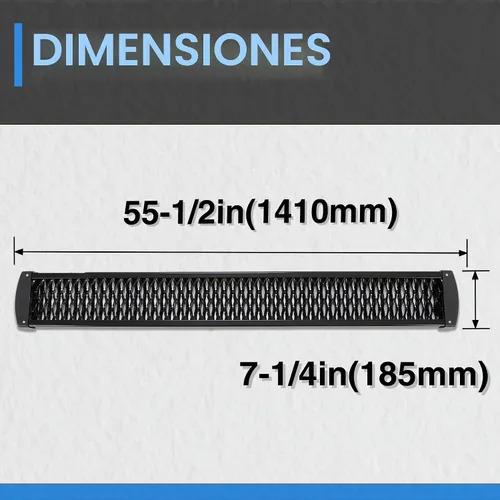 Vista 5 de HECASA Grip Step 55-1/2 pulgadas de acero compatible con Ford Transit 150/250/350 2015 hasta el presente Ford Transit 150/250/350 - Estribo lateral