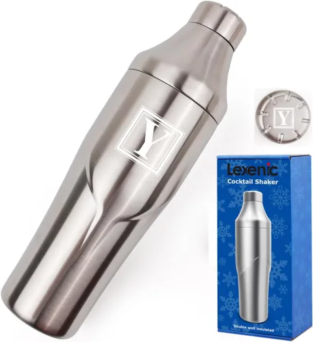 Vista 27 de Lexenic - Coctelera con tapa de medición - Aislada al vacío (Mariposa gris)
