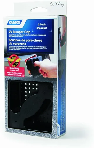 Vista 3 de Camco 4 Tapa para defensas contra el ingreso de insectos, magnética, 4 pulgadas.