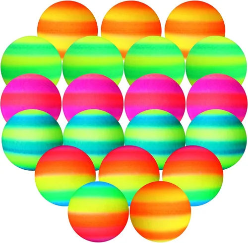 Vista 8 de Macarrie 20 piezas de pelotas de parque infantil de 6 pulgadas, pelotas de esquivar y patada para niños, adultos, pelotas inflables coloridas